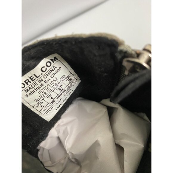 Sorel Gray Leather Wedge Ankle Boots Womens size 6 Zip Booties - Picture 5 of 11